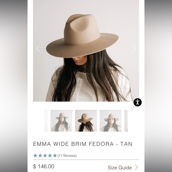 GIGI PIP - WIDE BRIM EMMA felt hat - GREY - Picture 5 of 6